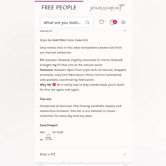 NWOT FREE PEOPLE BEACH Solar Sweater Set In Gold Heather Size XS - Picture 4 of 8